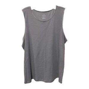 C.J. Banks‎ Layer Your Look Gray Sleeveless Tank Top